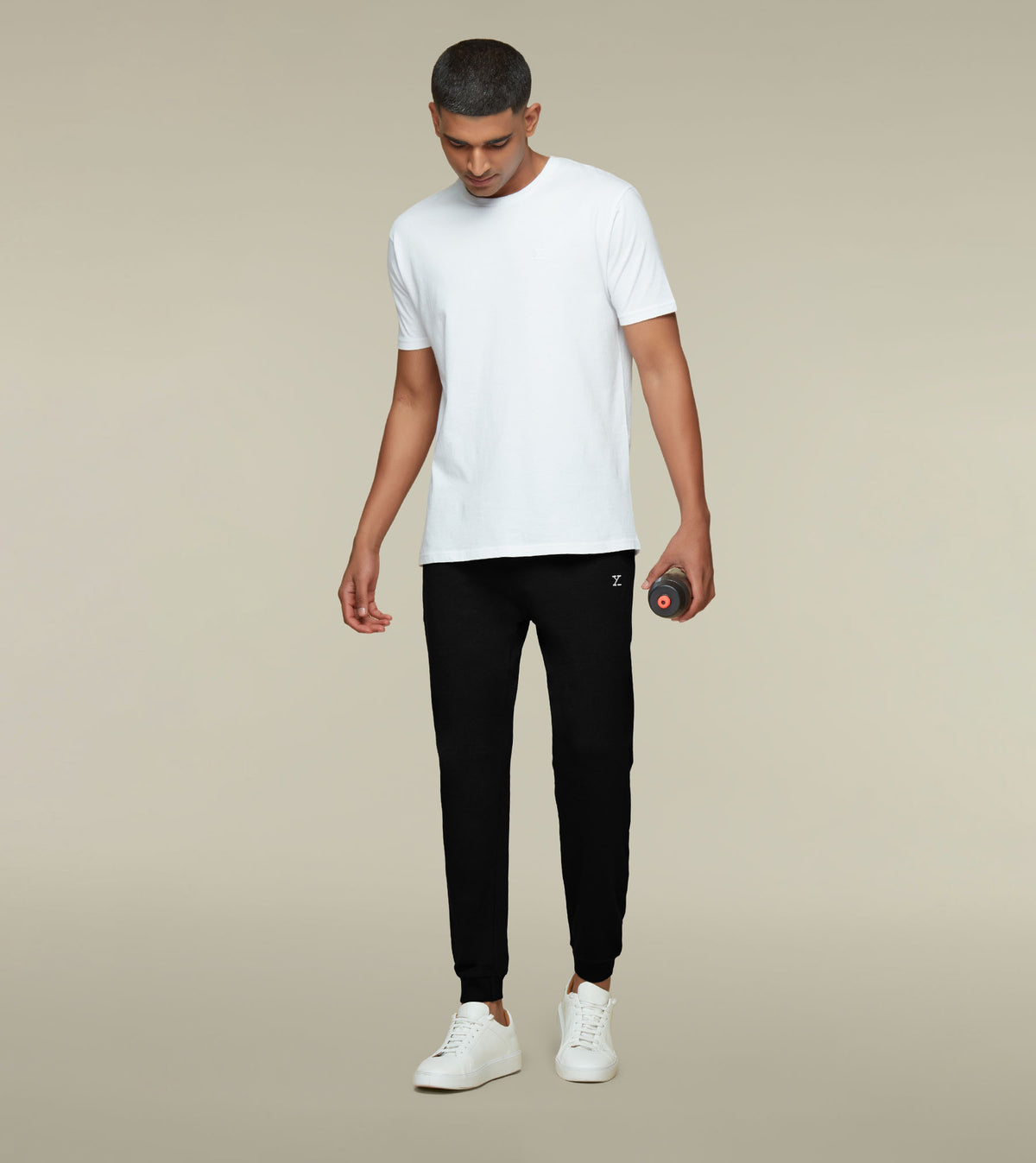 IntelliSoft Ace Modal-Cotton Joggers Pitch Black