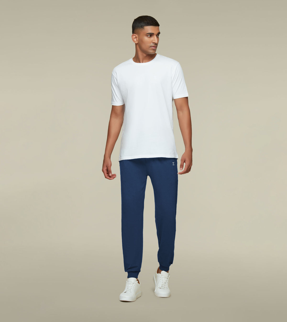 IntelliSoft Ace Modal-Cotton Joggers Dress Blue
