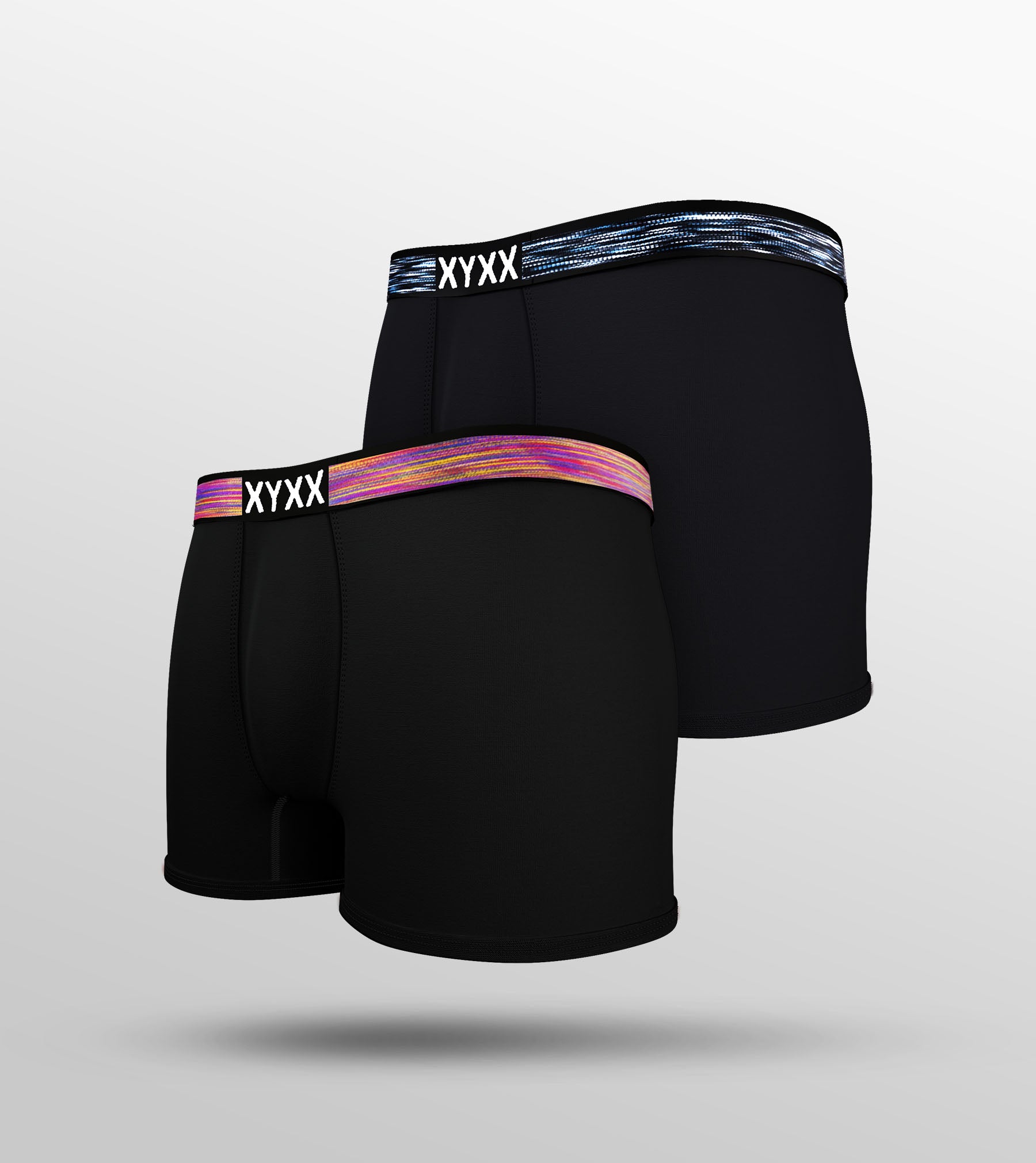 Hues Modal Trunks For Men Pack of 2 (All Black) -  XYXX Mens Apparels