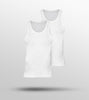 Ace Modal-Cotton Round Neck Vests For Mens Pack of 2 (All White) - XYXX Mens Apparels