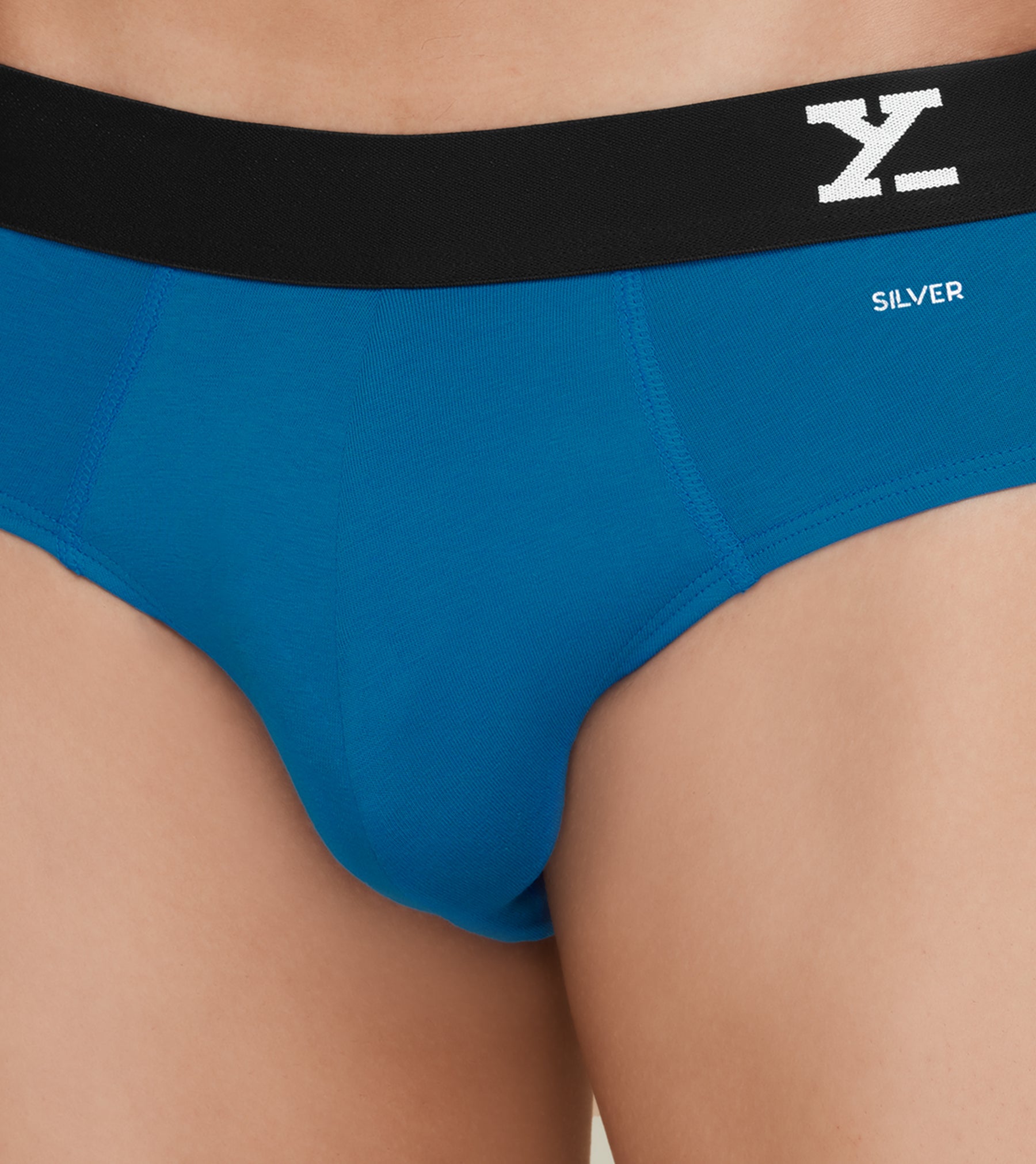 Aero Silver Cotton Briefs For Men Pack of 3(Maroon, Aqua Blue, Light Blue) -  XYXX Mens Apparels
