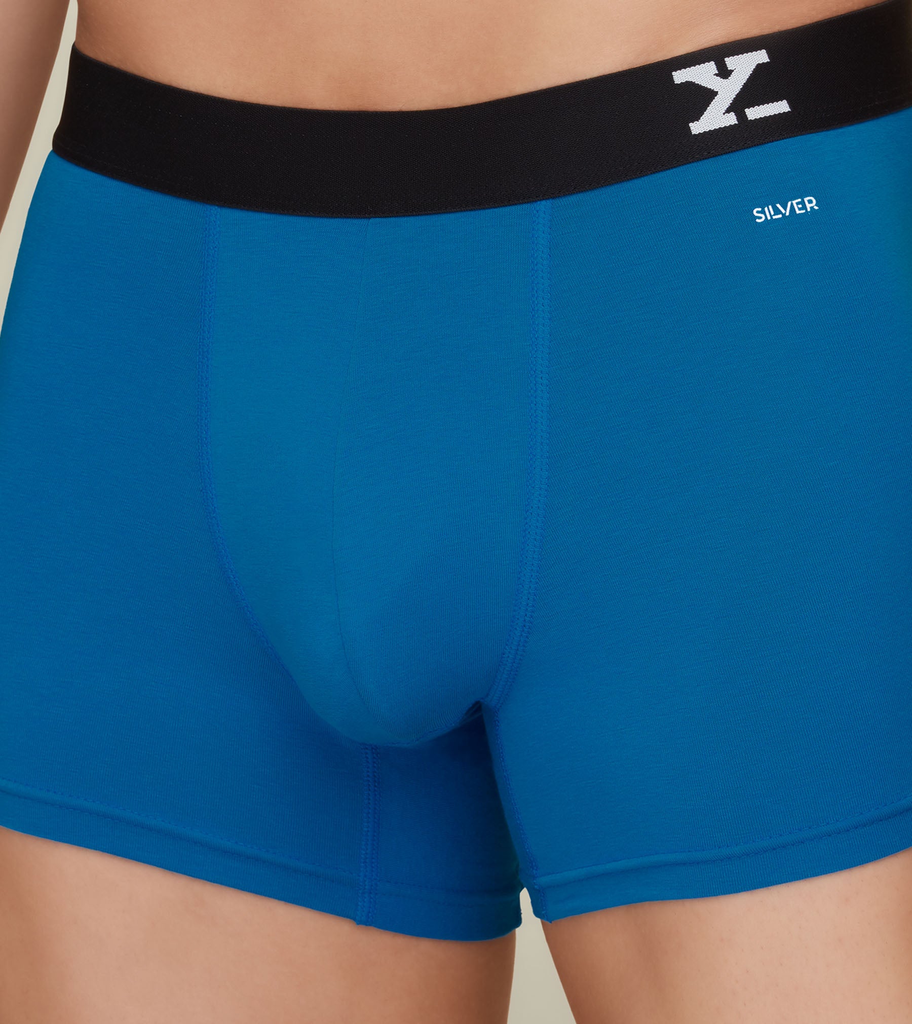 Aero Silver Cotton Trunks For Men Pack of 2(Light Blue, Dark Blue) -  XYXX Mens Apparels