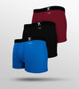 Aero Silver Cotton Trunks For Men Pack of 3(Black, Maroon, Light Blue) -  XYXX Mens Apparels