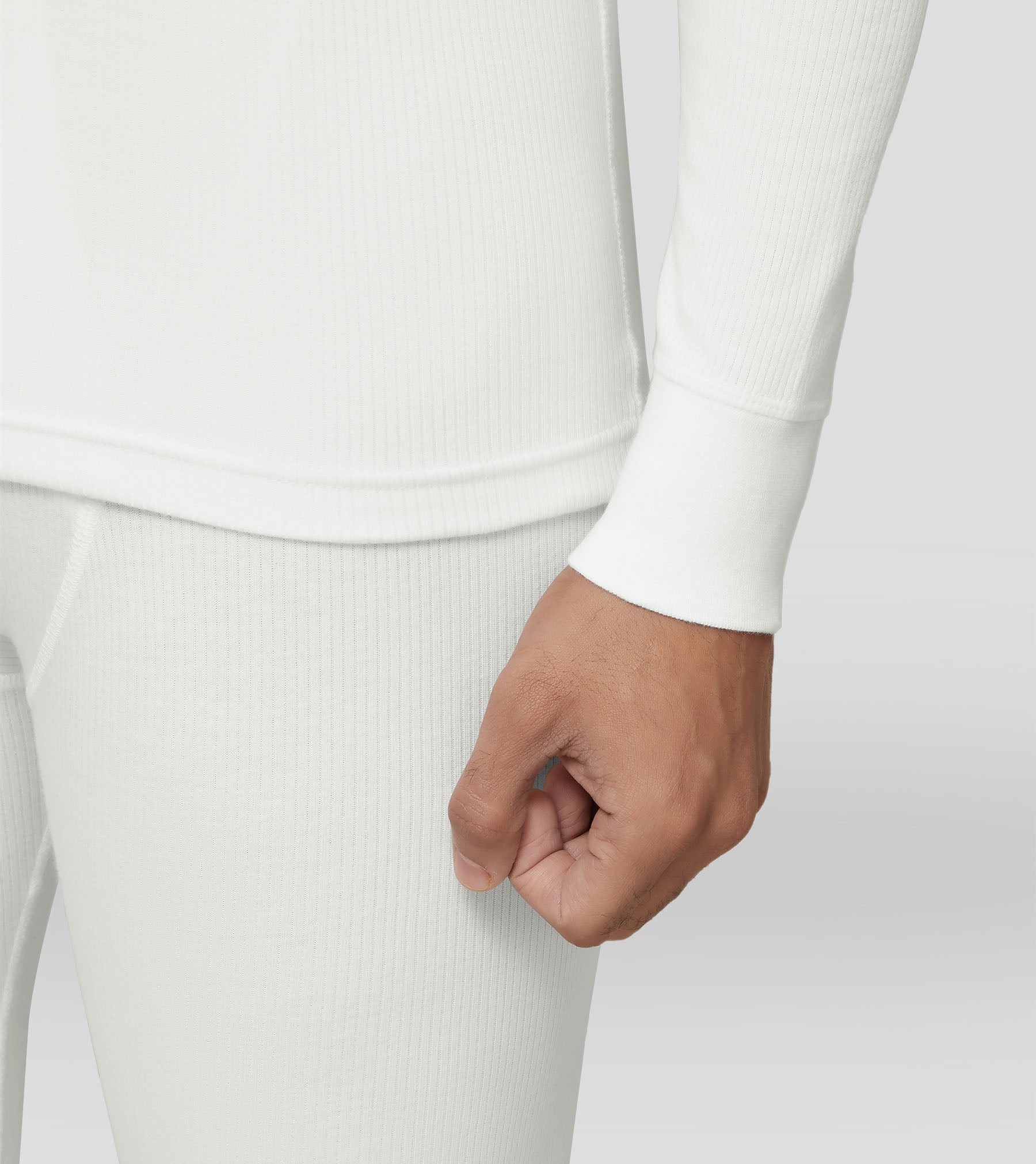 Cotton Rich Long Sleeve Thermal Set Ivory White – XYXX Apparels