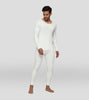 Alpine Cotton Rich Long Sleeve Thermal Set For Men Ivory White - XYXX Mens Apparels