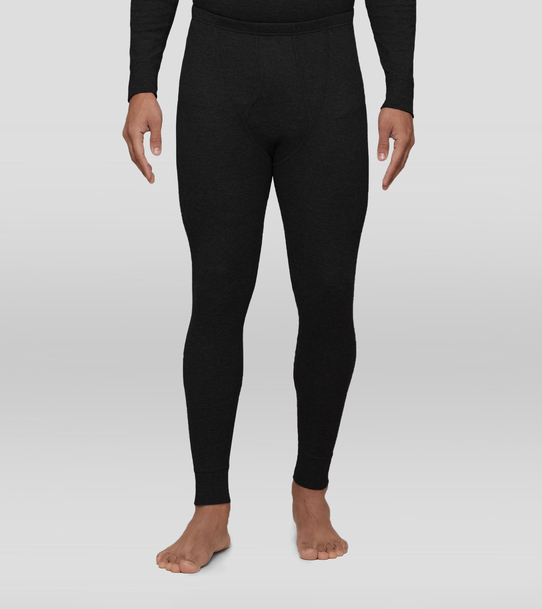 Men's Thermal Long John Underwear - Black, Shop Today. Get it Tomorrow!