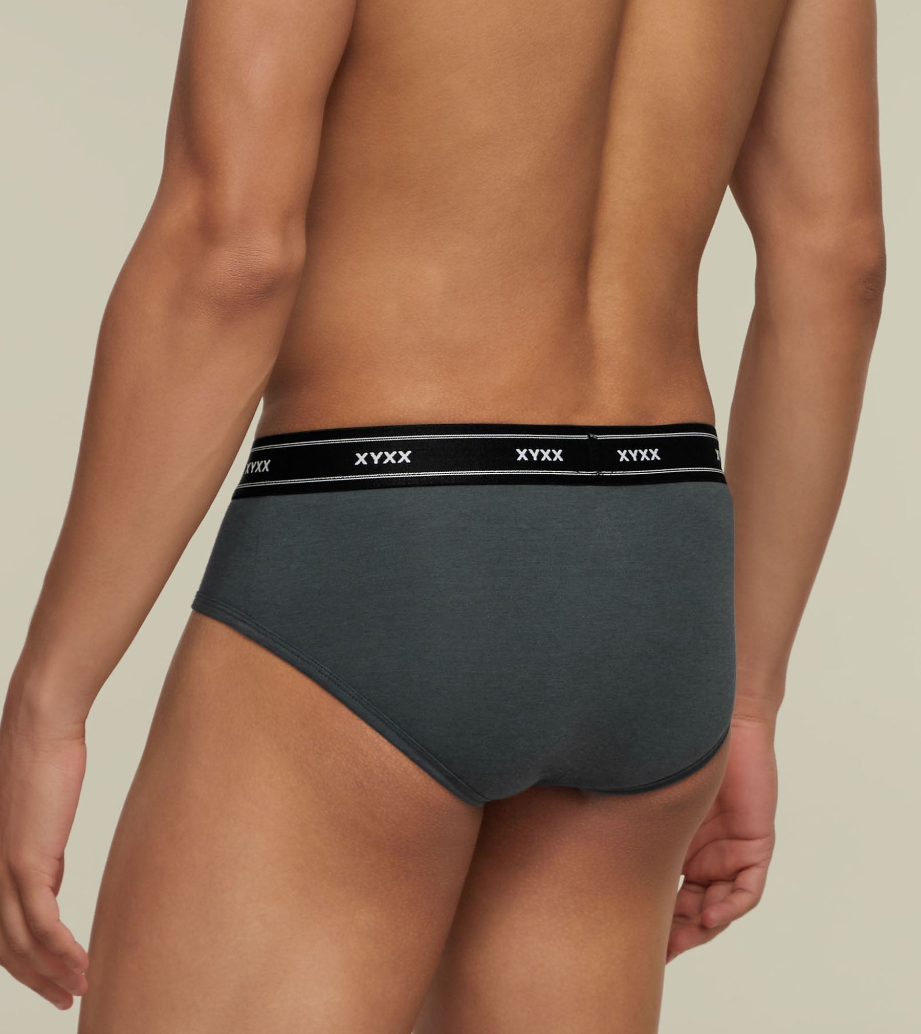 Apollo Bamboo Cotton Briefs For Men Graphite Grey -  XYXX Crew