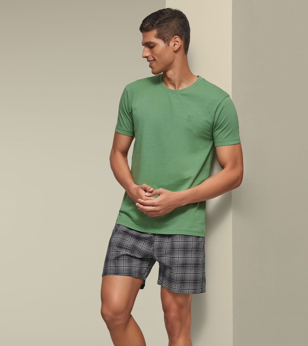 Checkmate Combed Cotton Boxers Monochrome