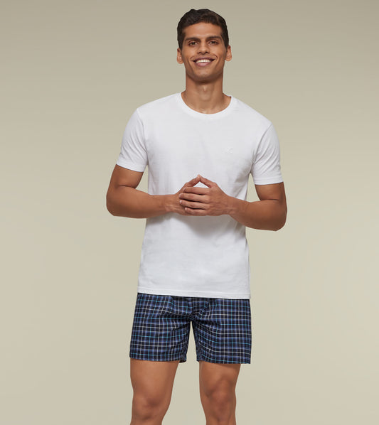 Checkmate Combed Cotton Boxers Beat The Blues