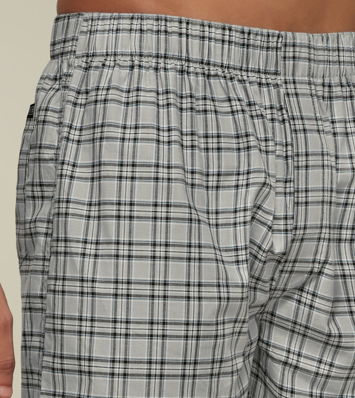 Checkmate Combed Cotton Boxers Steely