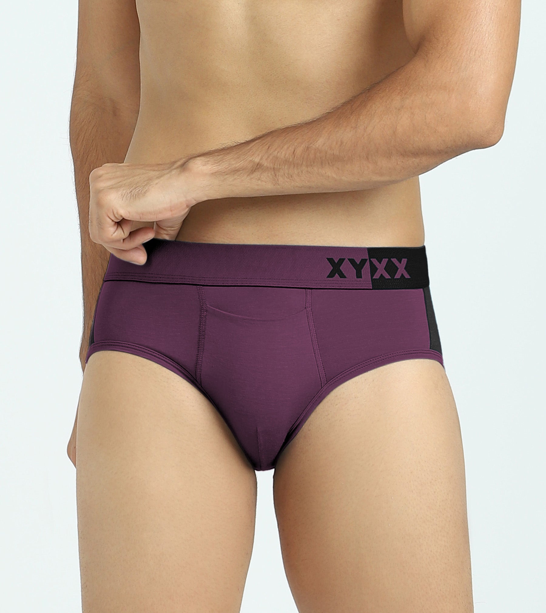 Dualist Modal Briefs For Men Purple Plum -  XYXX Mens Apparels