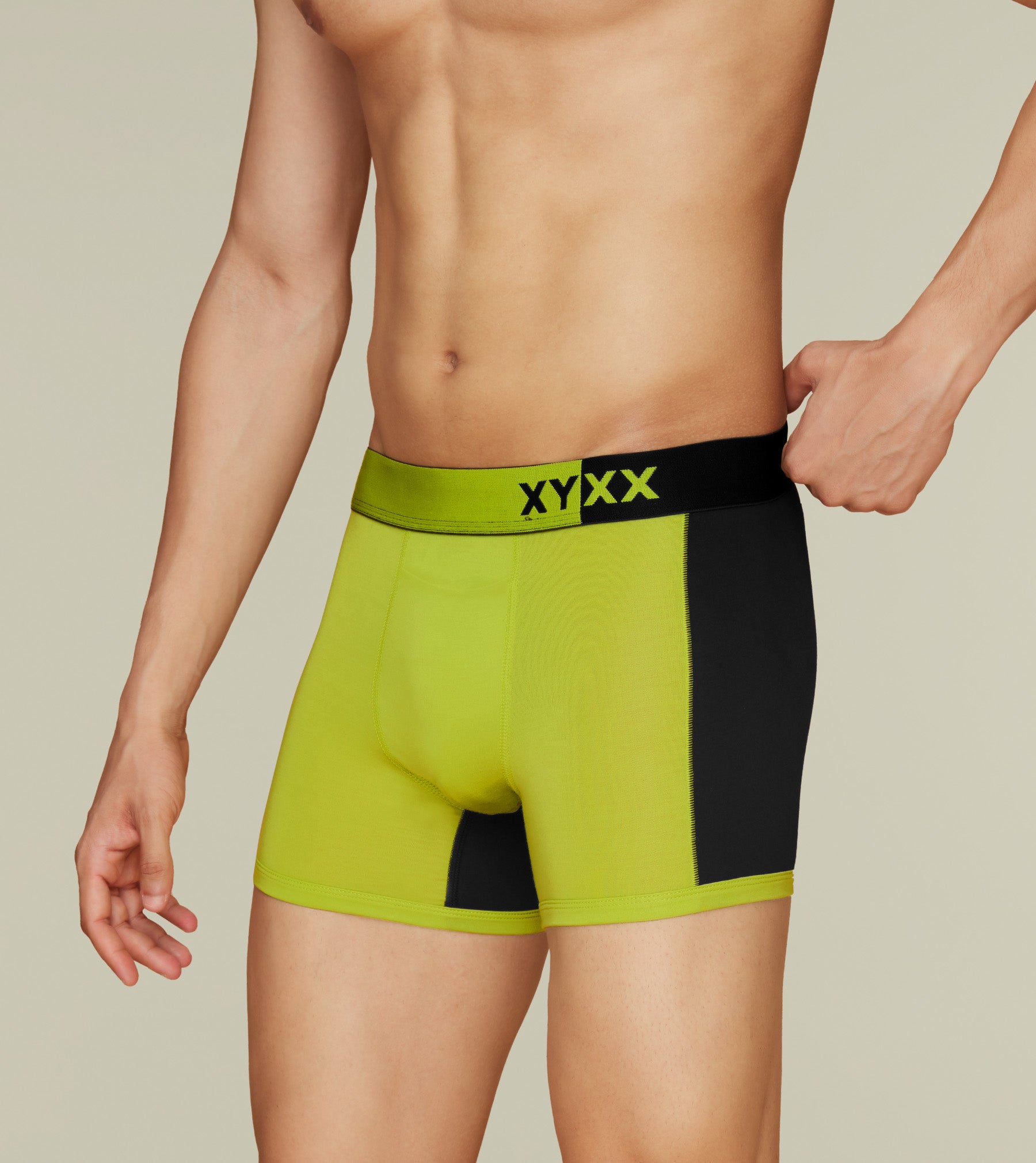Dualist Modal Trunks For Men Pack of 3 (Grey, Lime Yellow, Dark Blue) -  XYXX Mens Apparels