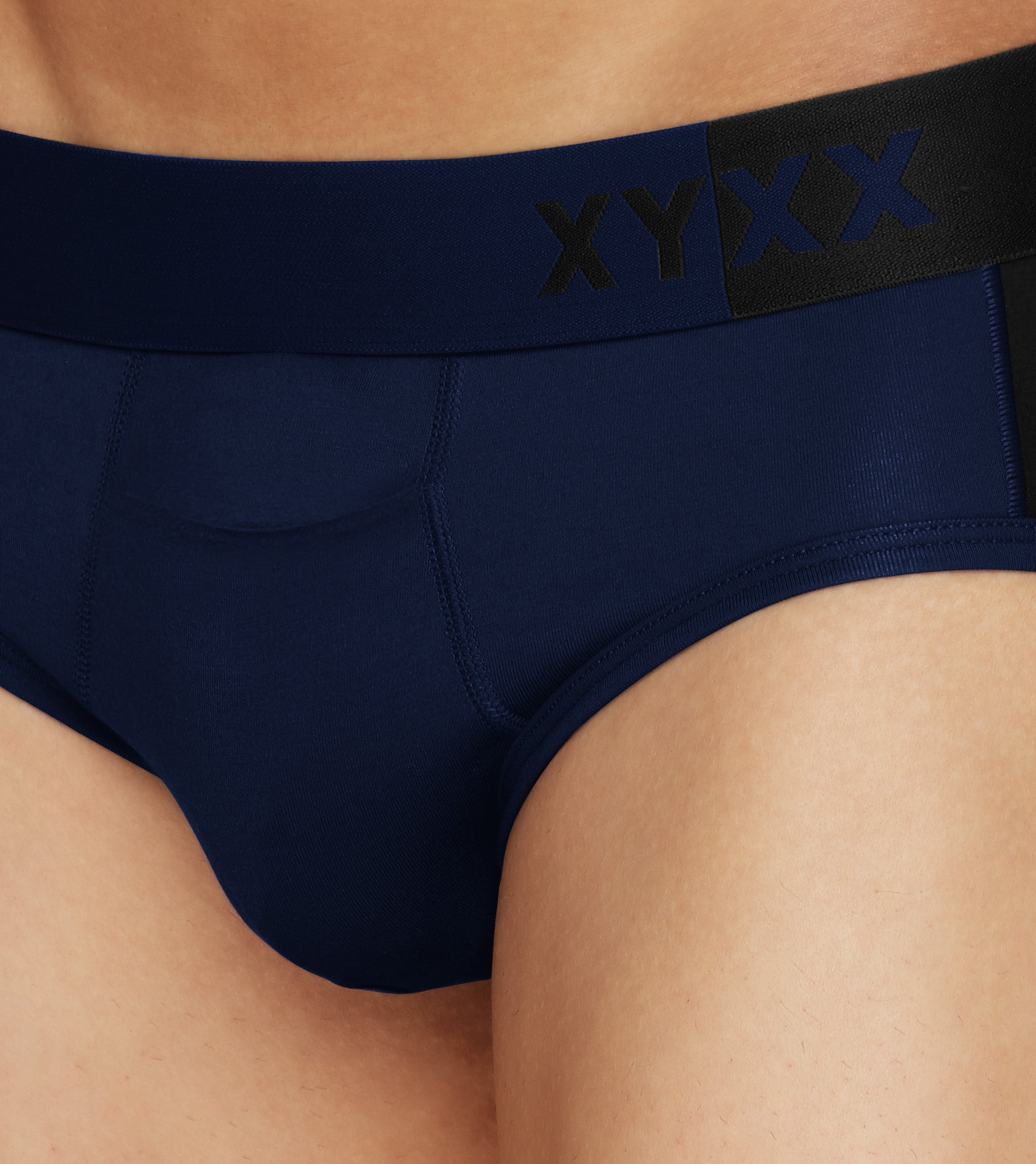 Dualist Modal Briefs For Men Pack of 2 (Grey, Dark Blue) -  XYXX Mens Apparels