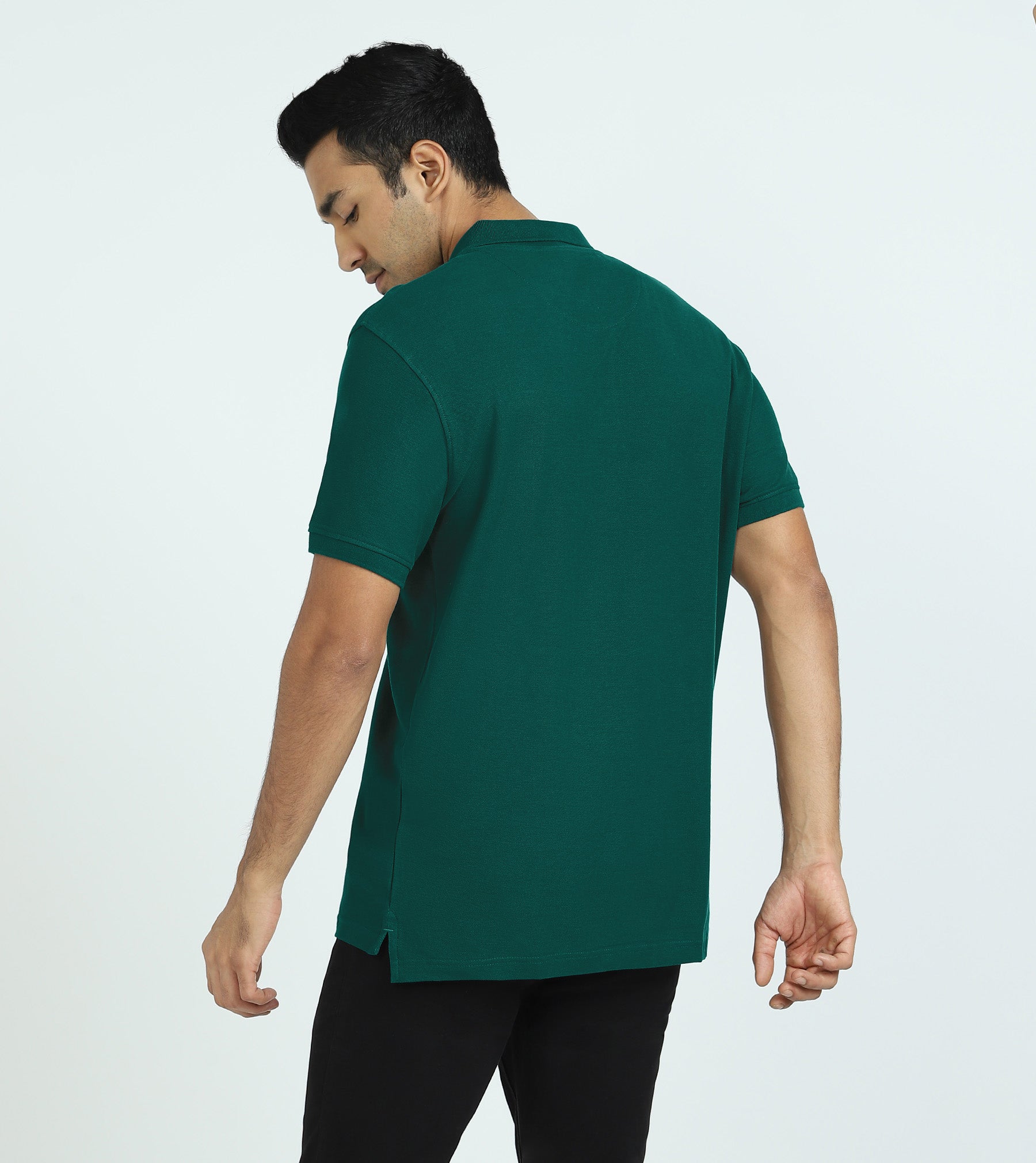 Element Combed Cotton Polo T-shirts For Men Forest Green - XYXX Mens Apparels
