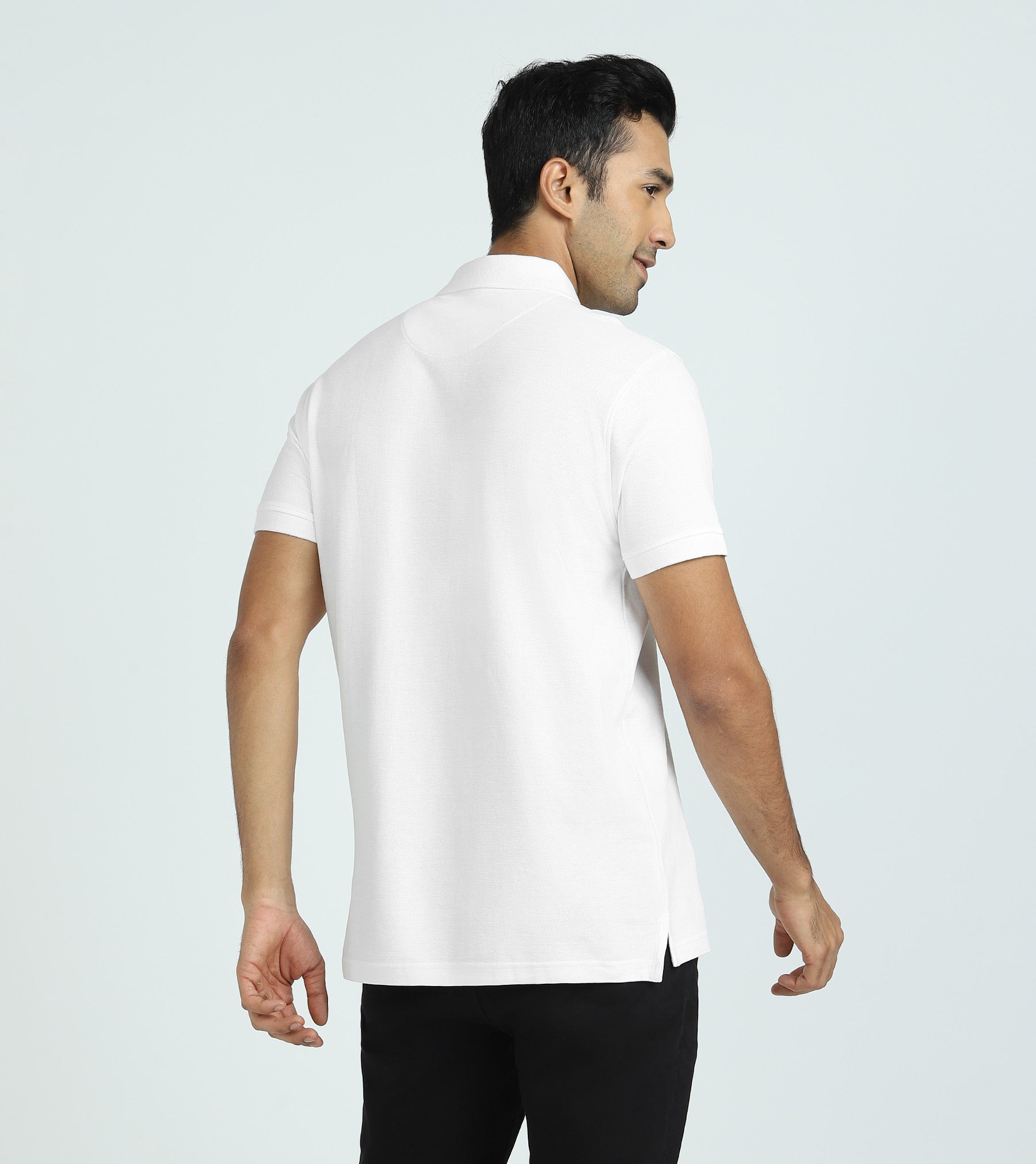 Element Combed Cotton Polo T-shirts For Men Polar White - XYXX Mens Apparels