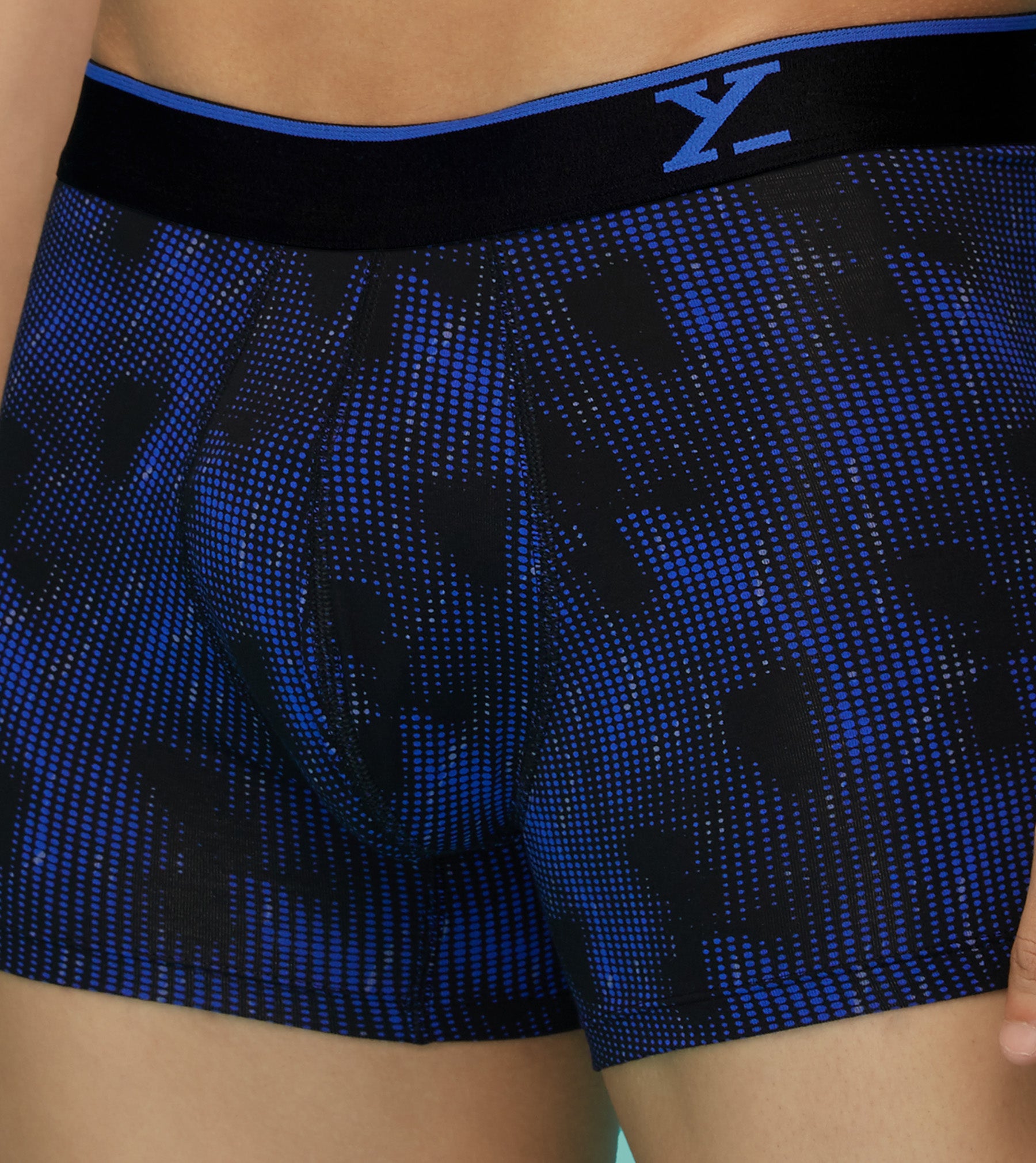 Flux Modal Trunks For Men Pack Of 3 (Octave Blue,Black Marble,Blue Wave) -  XYXX Mens Apparels