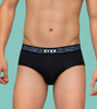 Hues Modal Briefs For Men Pack of 3 (Black, Blue) -  XYXX Mens Apparels