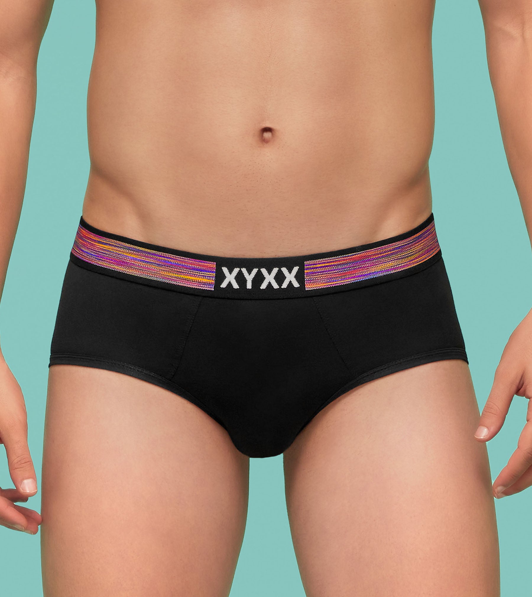 Hues Modal Briefs For Men Pack of 2 (All Black) -  XYXX Mens Apparels