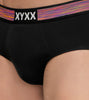 Hues Modal Briefs For Men Pack of 3 (Black, Light Blue) -  XYXX Mens Apparels
