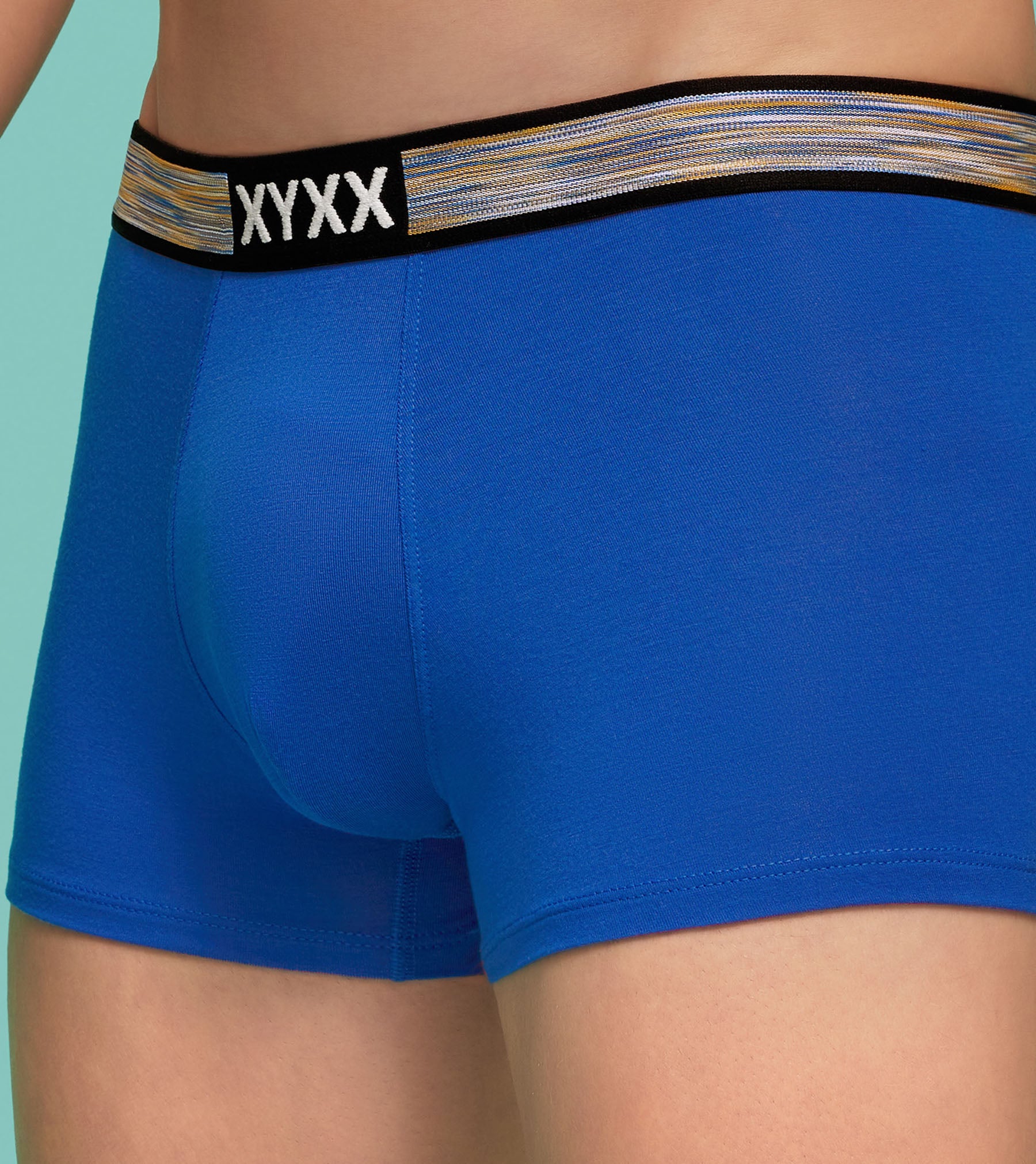 Hues Modal Trunks For Men Pack of 3 (Black, Light Blue) -  XYXX Mens Apparels