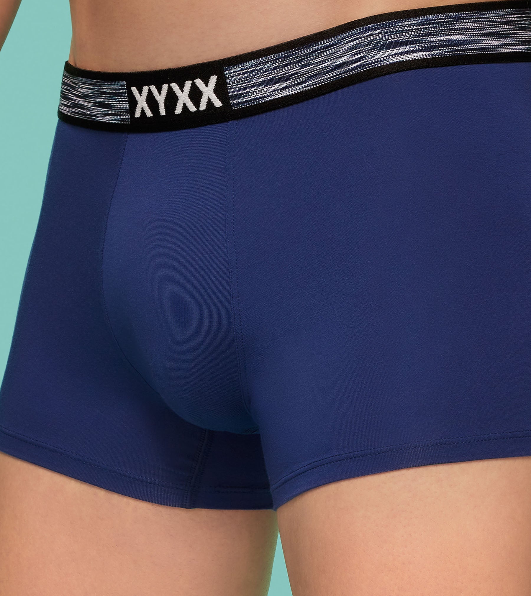 Hues Modal Trunks For Men Pack of 3 (Black, Light Blue, Blue) -  XYXX Mens Apparels