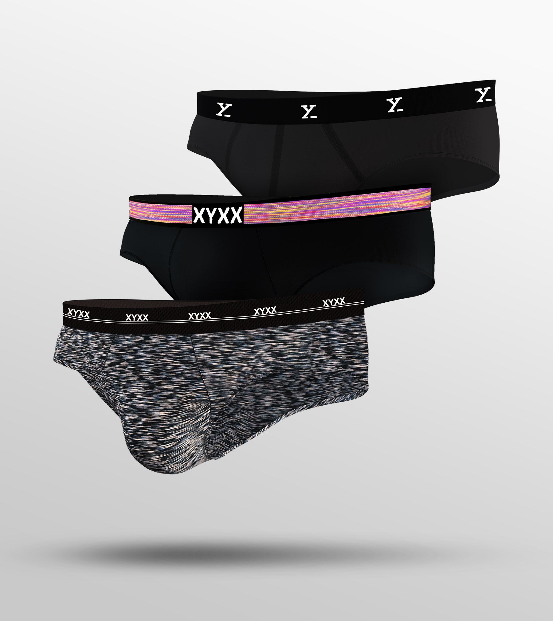 Tencel Modal Briefs For Men Pack of 3 (All Black) -  XYXX Mens Apparels