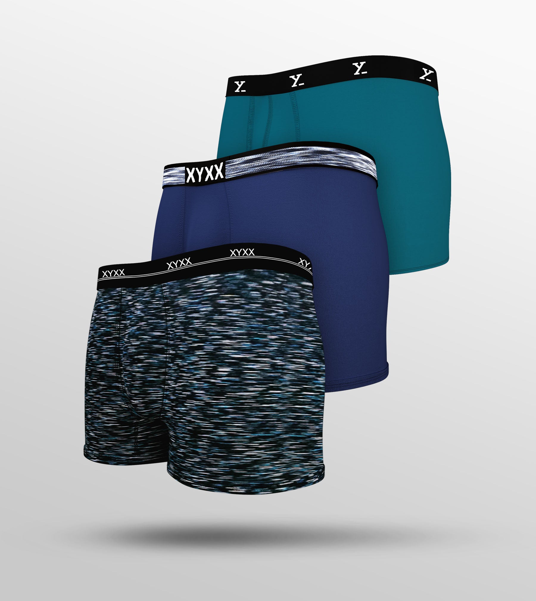 Tencel Modal Trunks For Men Pack of 3 (Blue, Brush Green) -  XYXX Mens Apparels