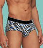 Linea Modal Briefs White Blue Cocktail