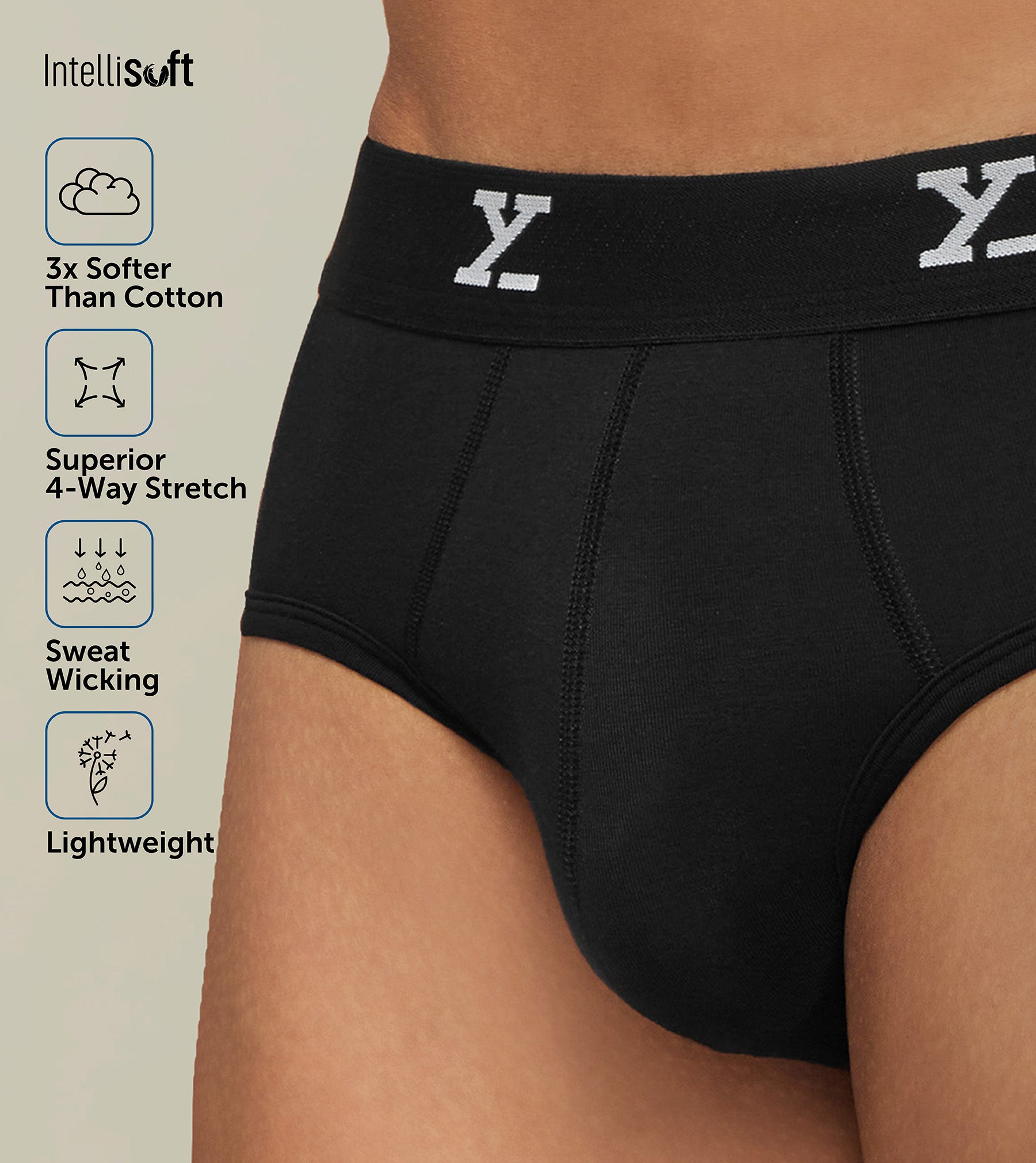 Yuyangdpb Men's Supersoft Modal Briefs Low Rise Lightweight Underwear  Black/3pack M