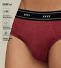 Apollo Bamboo Cotton Briefs For Men Bold Burgundy -  XYXX Crew