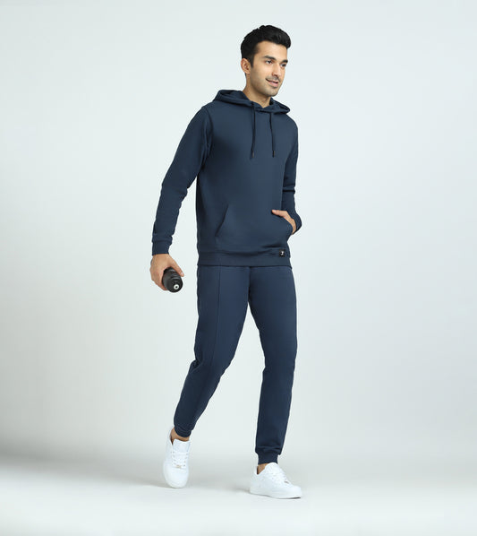 Cruze French Terry Cotton Hoodie and Joggers Co-Ord Set Opal Blue - XYXX Crew