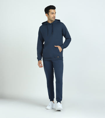 Cruze French Terry Cotton Hoodie and Joggers Co-Ord Set Opal Blue - XYXX Crew