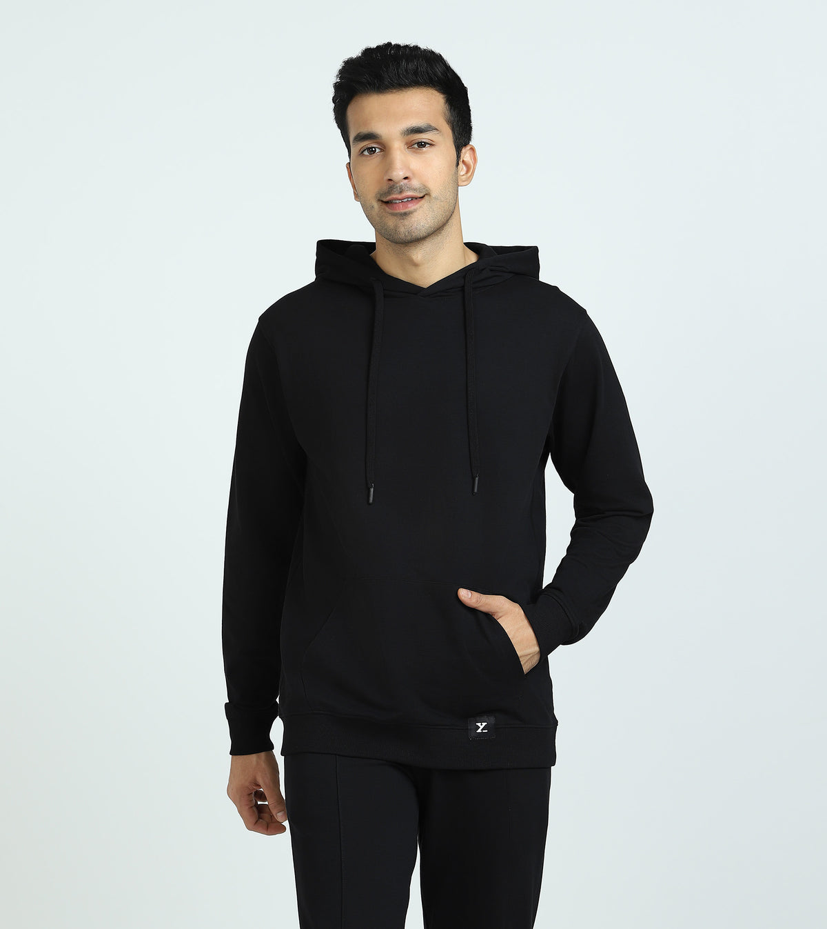 Cruze French Terry Cotton Hoodie and Joggers Co-Ord Set Pitch Black - XYXX Crew
