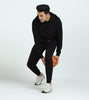 Cruze French Terry Cotton Hoodies Set For Men Pitch Black - XYXX Mens Apparels