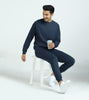 Cruze French Terry Cotton Sweatshirts For Men Opal Blue - XYXX Mens Apparels