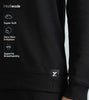 Cruze French Terry Cotton Sweatshirts For Men Pitch Black - XYXX Mens Apparels