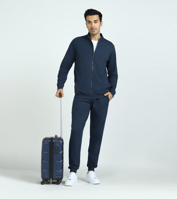 French Terry Cotton Zip-Up Jacket Co-Ord Set - XYXX Crew