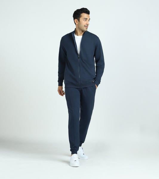 French Terry Cotton Zip-Up Jacket Co-Ord Set - XYXX Crew