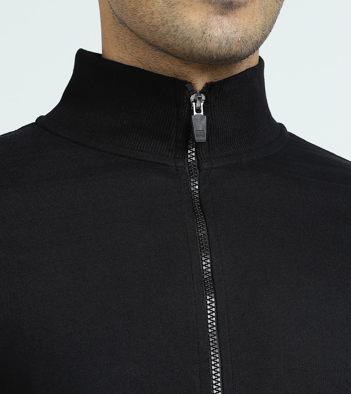 Cruze French Terry Cotton Zip-Up Jacket and Joggers Co-Ord Set Pitch Black - XYXX Crew