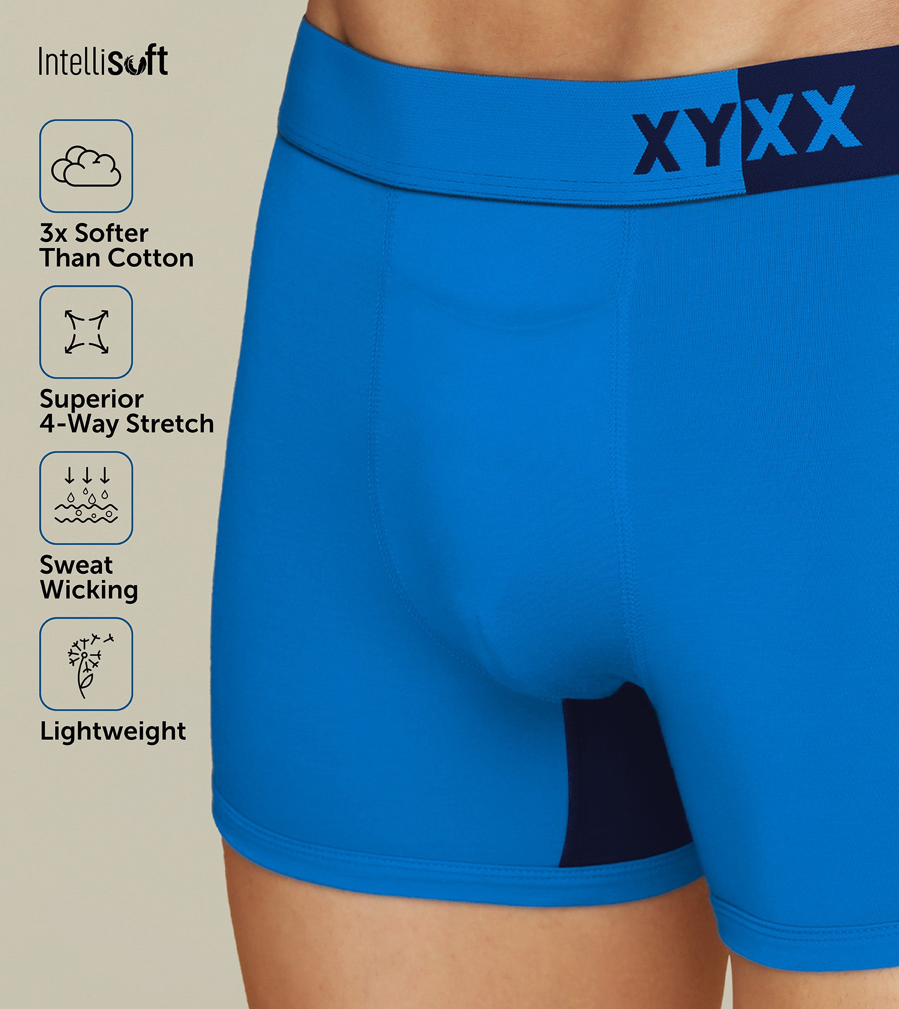 Dualist Modal Trunks For Men Duo Blue -  XYXX Mens Apparels