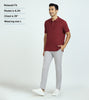 Element Combed Cotton Polo T-shirts For Men Bold Burgundy - XYXX Mens Apparels
