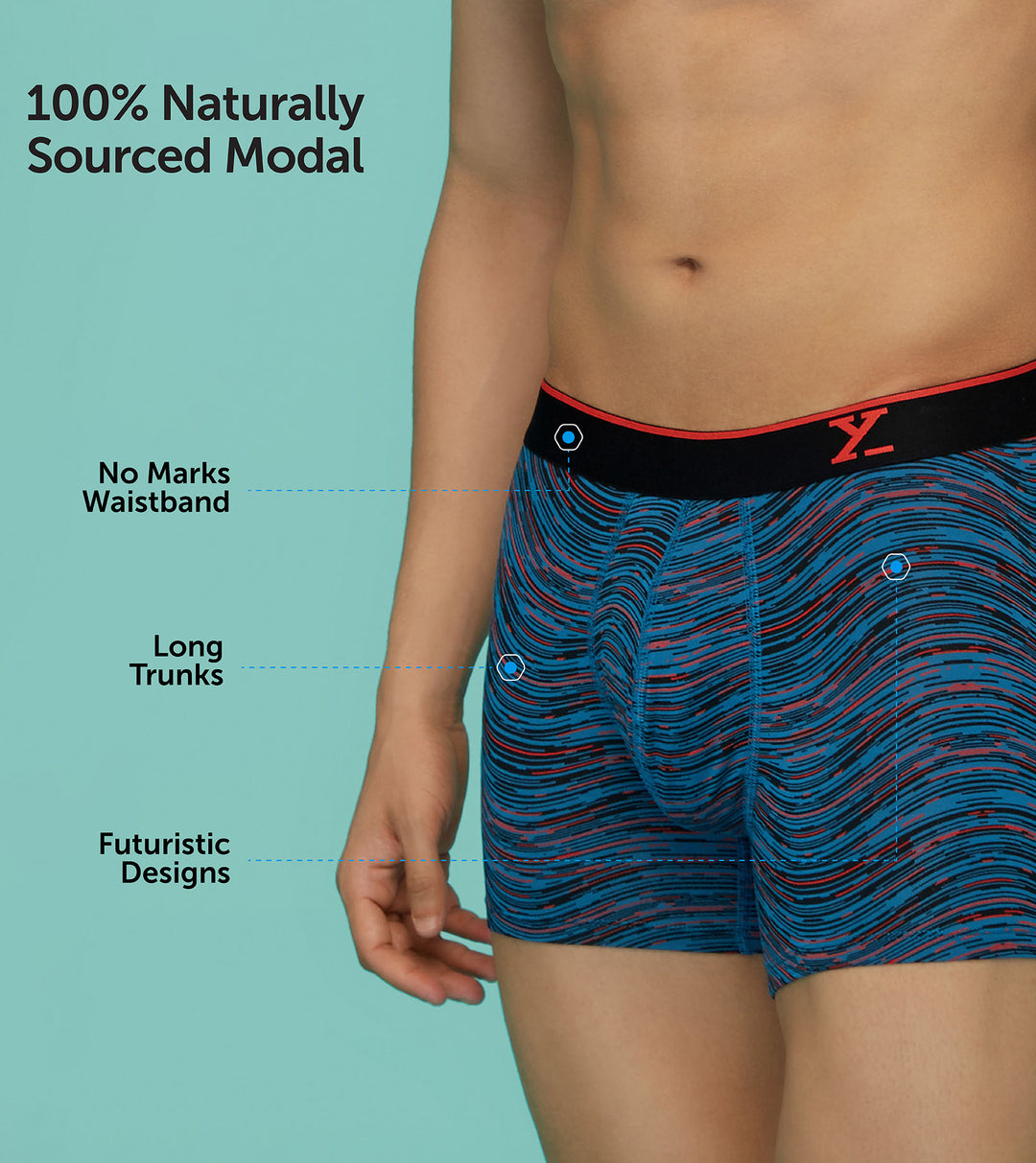 Flux Modal Trunks Blue Wave – XYXX Apparels