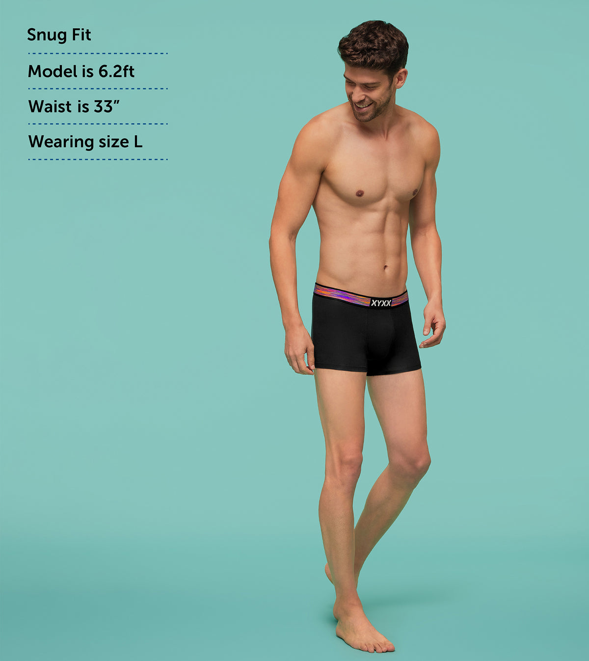 Hues Modal Trunks Black Ribbon
