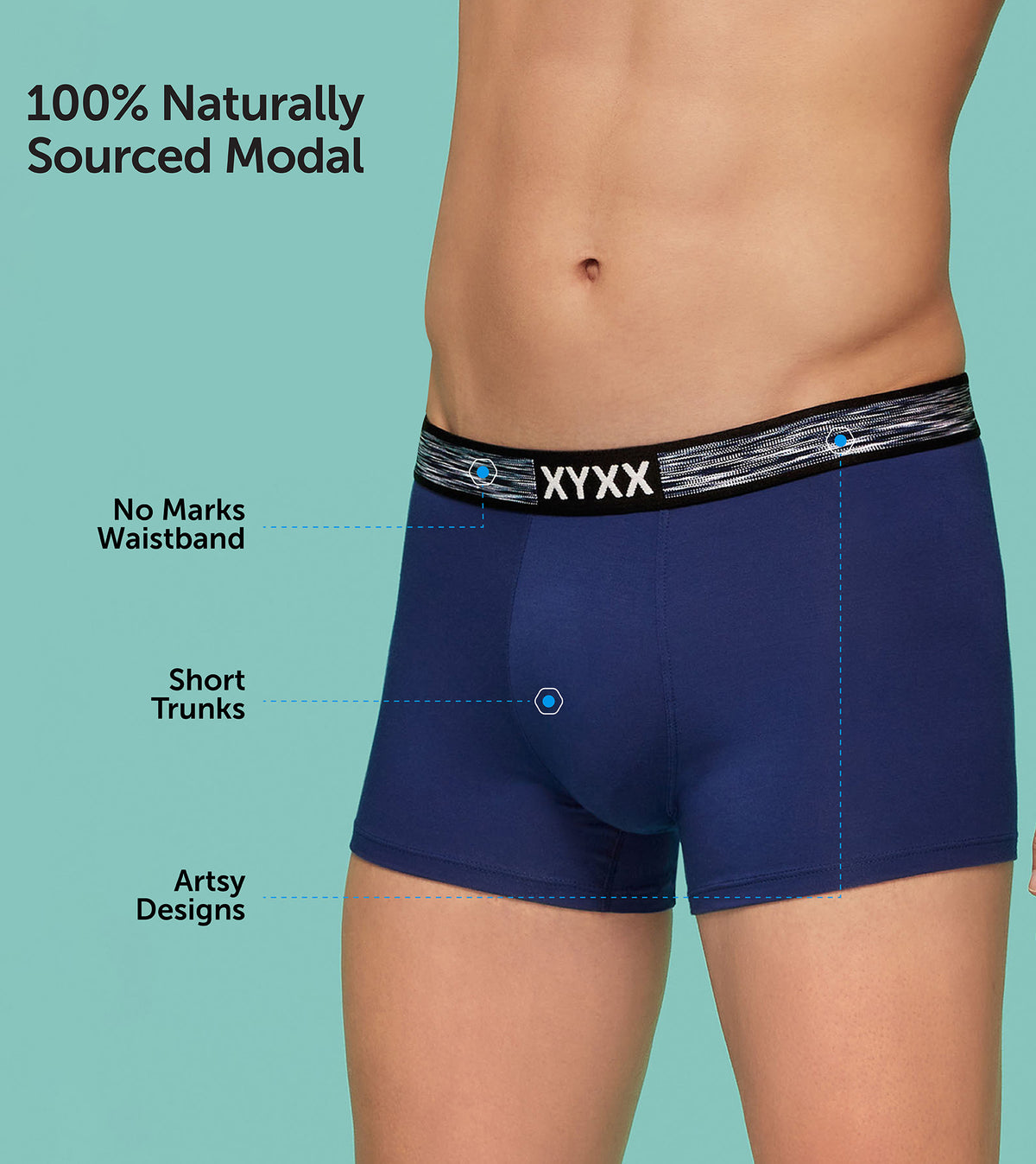 Hues Modal Trunks Vivid Blue
