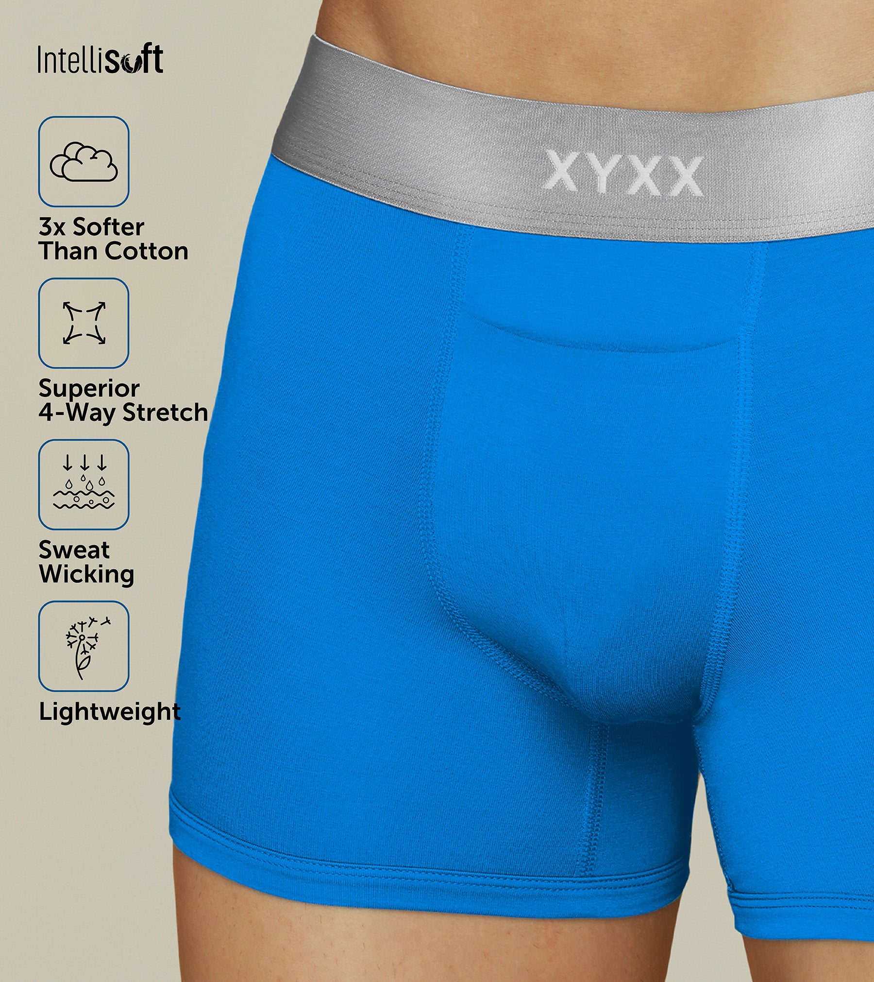 Illuminati Modal Trunks For Men Blue Royale -  XYXX Mens Apparels