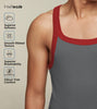 Pace Square Neck Vests For Men Ribbon Grey - XYXX Mens Apparels