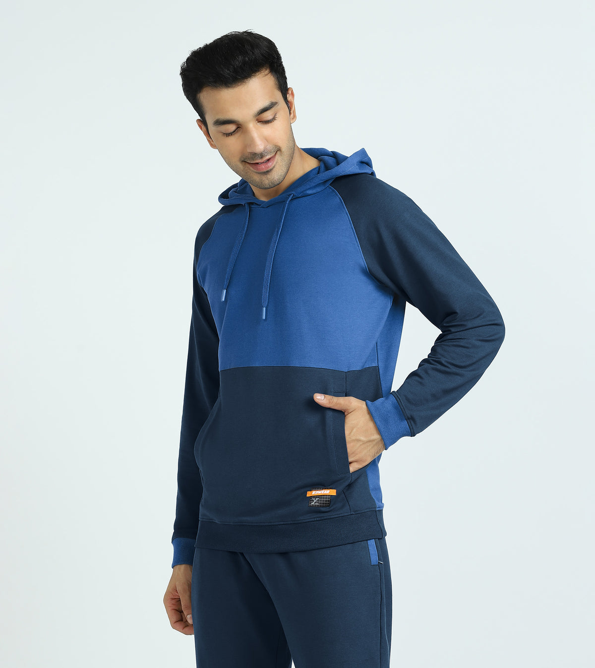 Quest French Terry Cotton Hoodie And Joggers Co-ord Set Atlas Blue - XYXX Crew