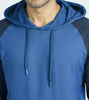 Quest French Terry Cotton-Blend Hoodie And Joggers Co-ord Set For Men Atlas Blue - XYXX Mens Apparels