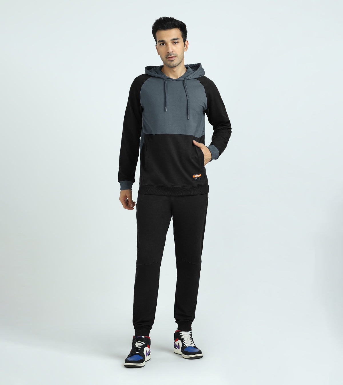 Quest French Terry Cotton Hoodie And Joggers Co-ord Set Phantom Grey - XYXX Crew