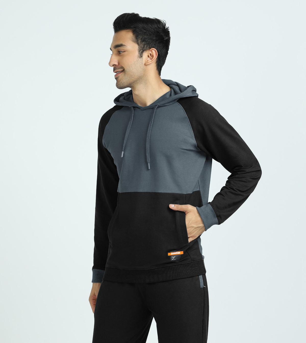 Quest French Terry Cotton Hoodie And Joggers Co-ord Set Phantom Grey - XYXX Crew